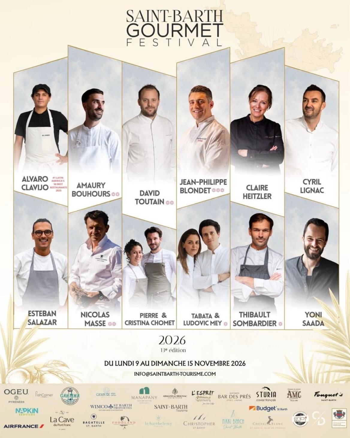 Saint-Barth Gourmet Festival 2026