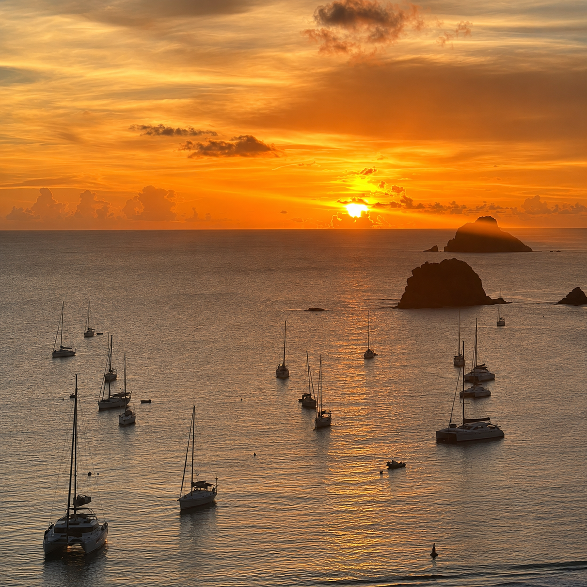 Coucher du soleil au phare